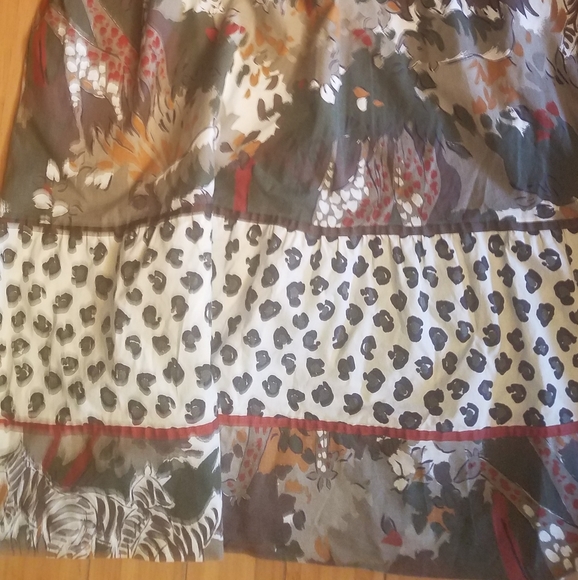 Krist Gudnason jungle animal print patio dress xl - Picture 2 of 6